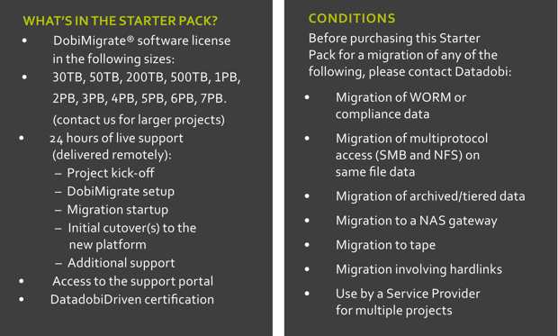Datadobi Nas Migration Starter Pack Scheme