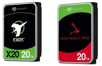 Seagate Exos X20 and IronWolf Pro 20TB HDDs Shipping