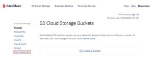 Backblaze Cloud Replication Get Started 2206