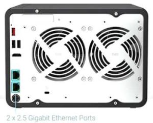 Qnap Nas 2x2.5gbe Ts 664 Rear 2209