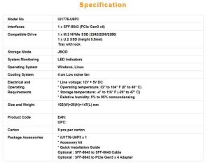 Raidon Internal Jbod Storage Iu1776 U6p3 Spectabl 2302