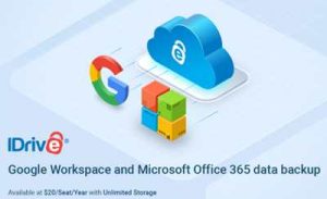 Idrive Backup 365 & Google Workspaceçintro 2305