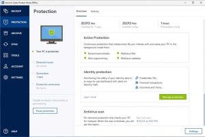 Acronis Cyber Protect Home Office Screenshot 1