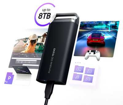 Samsung T5 EVO Portable USB 3.2 Gen 1 Up to 8TB SSD - StorageNewsletter