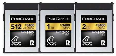 ProGrade Digital 4th Gen CFexpress Type B Gold Class Up to 2TB 