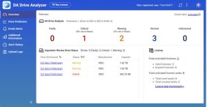 Qnap Da Drive Analyzer 2.0 Ui Screenshot
