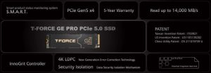 Teamgroup T Force Ge Pro Pcie 5.0 Ssd Scheme