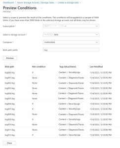 Azure Storage Actions F2