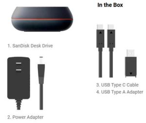 Wdc Sndk Desk Drive 8tb Nam Box