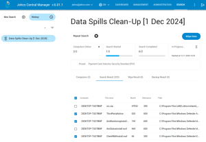 Jetico Search Results With Option To Wipe In One Click Bcwipe Search