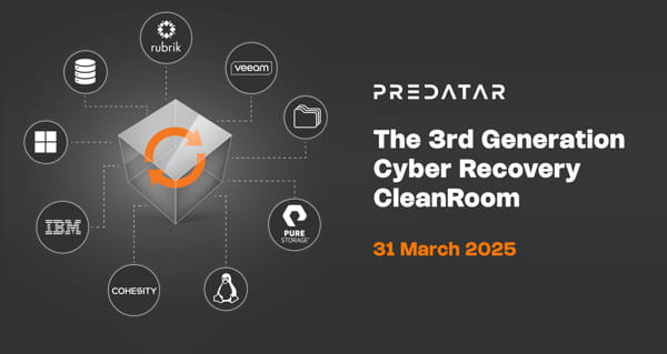 Predatar's 3rd Generation Cyber Recovery Cleanroom