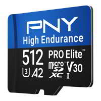 Pny Flash Memory Cards Microsdxc Pro Elite High Endurance 512gb La