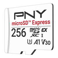 Pny Flash Memory Cards Microsdxc Microsd Express 256gb Ra