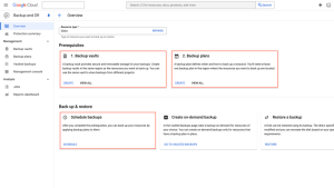 Google Cloud Enhancing Backup Vaults F1
