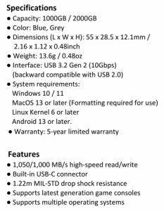 Adata Sc735 External Ssd Spectab