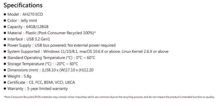 Apacer Ah270 Eco Spectab Apacer Ah270 Eco Spectab