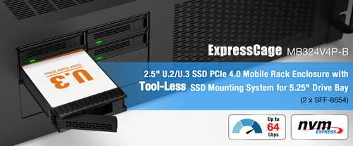 Icy Dock Expresscage Mb324v4p B Intro Icy Dock Expresscage Mb324v4p B Intro