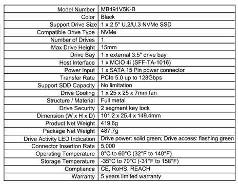 Icy Dock Mb491v5k B Spectab Icy Dock Mb491v5k B Spectab