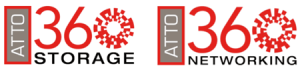 Atto 360storage+360networking Logos